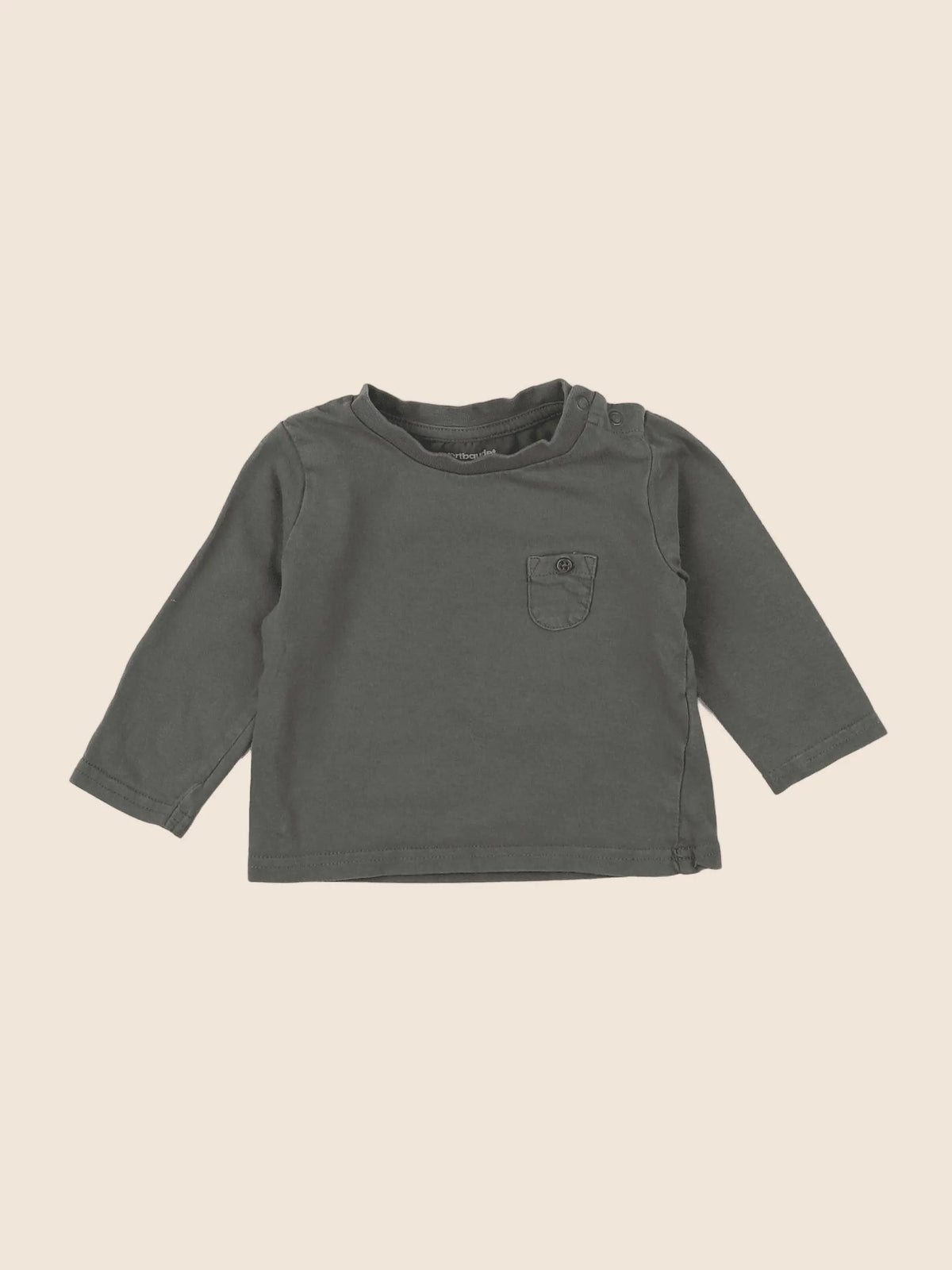 Vertbaudet - tee-shirt vert - 6 mois