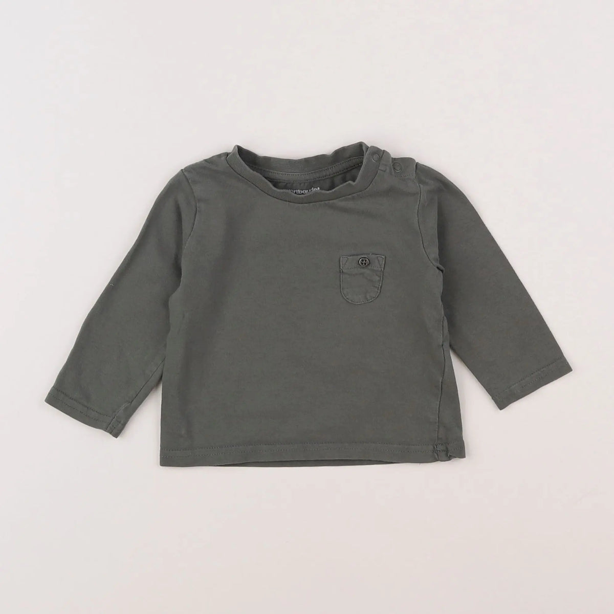 Vertbaudet - tee-shirt vert - 6 mois