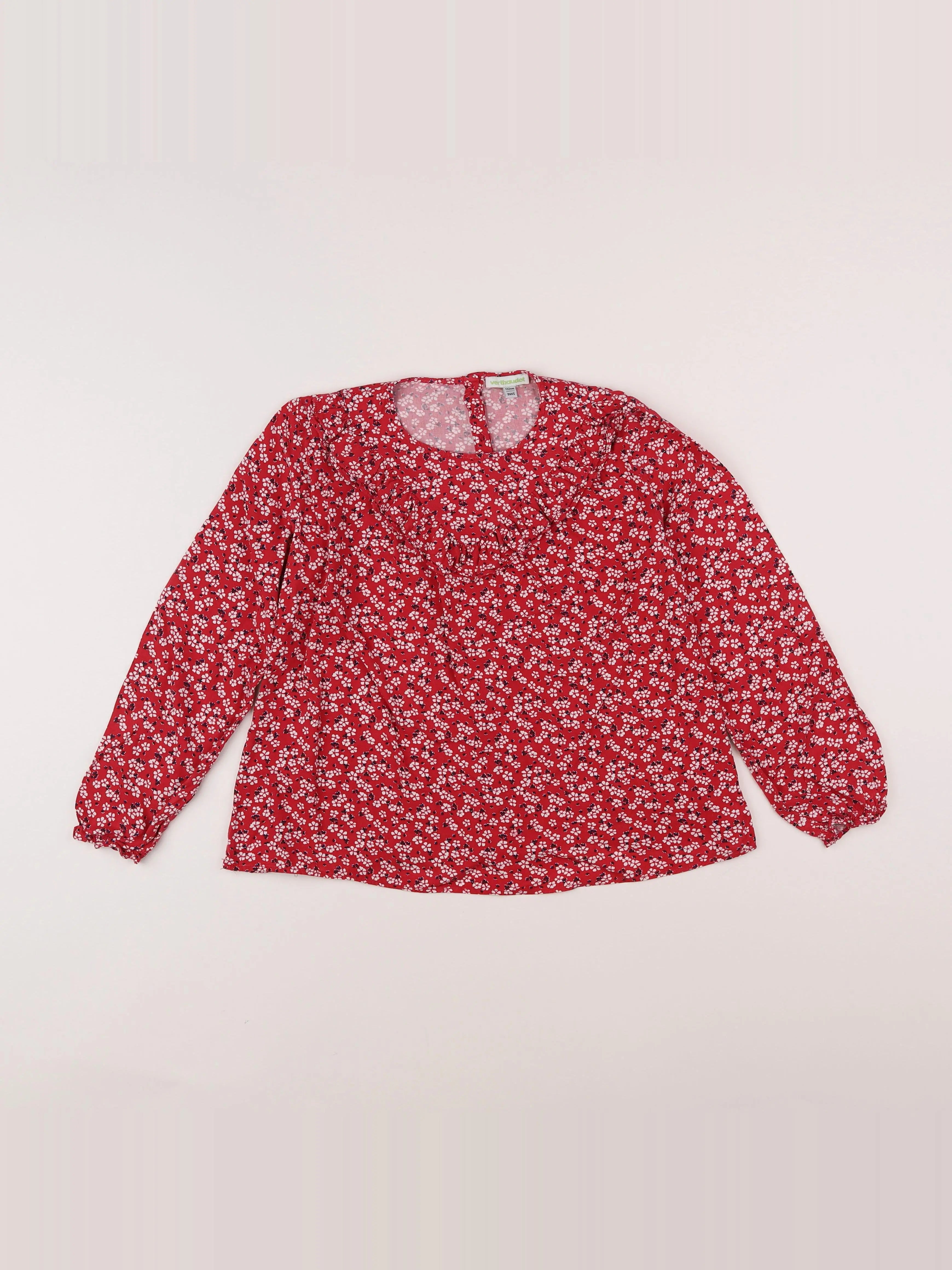 Vertbaudet - blouse rouge - 9 ans