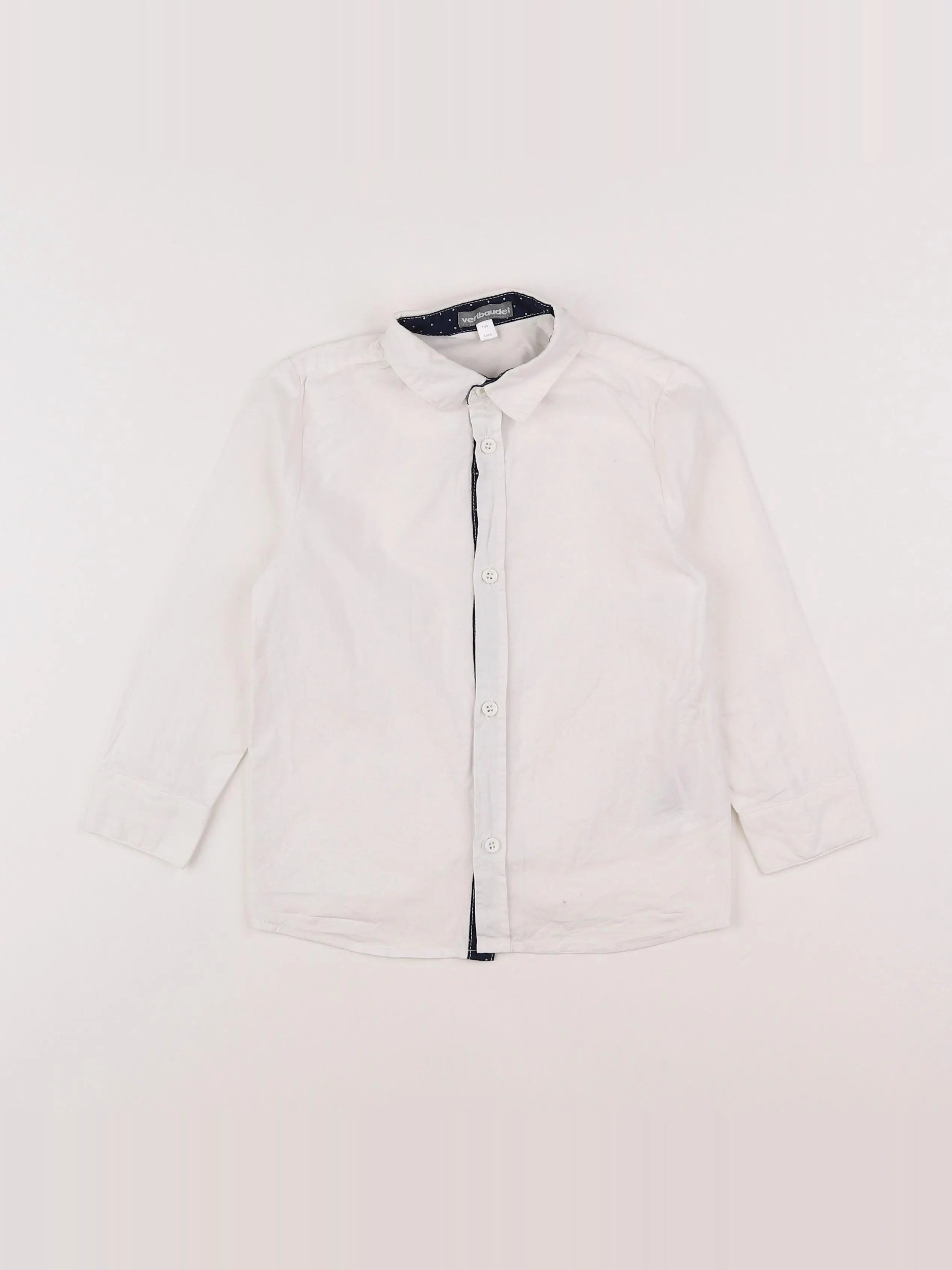 Vertbaudet - chemise blanc - 4 ans