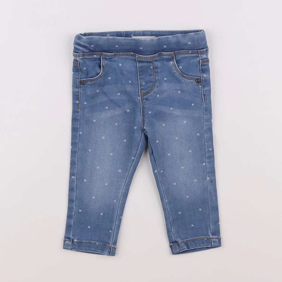 Vertbaudet - jegging bleu - 6 mois