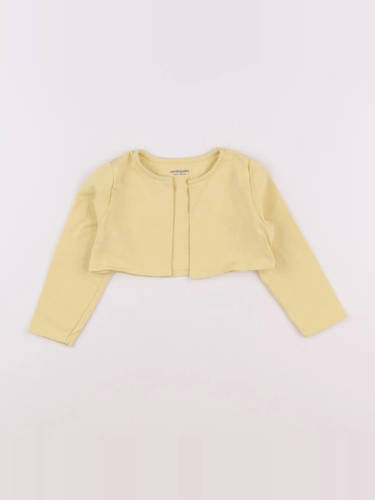 Vertbaudet - gilet jaune - 2 ans