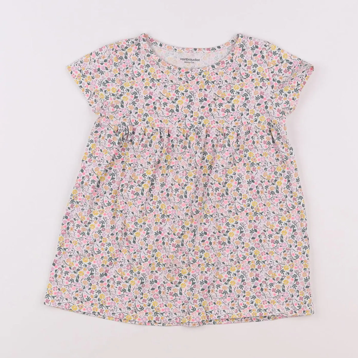 Vertbaudet - robe multicolore - 2 ans