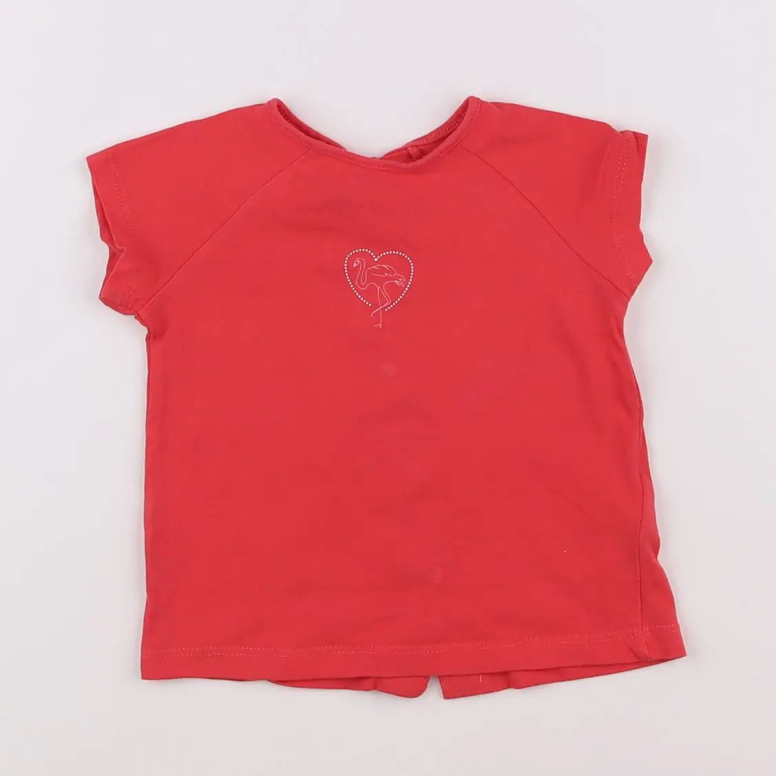 Vertbaudet - tee-shirt rose - 9 mois