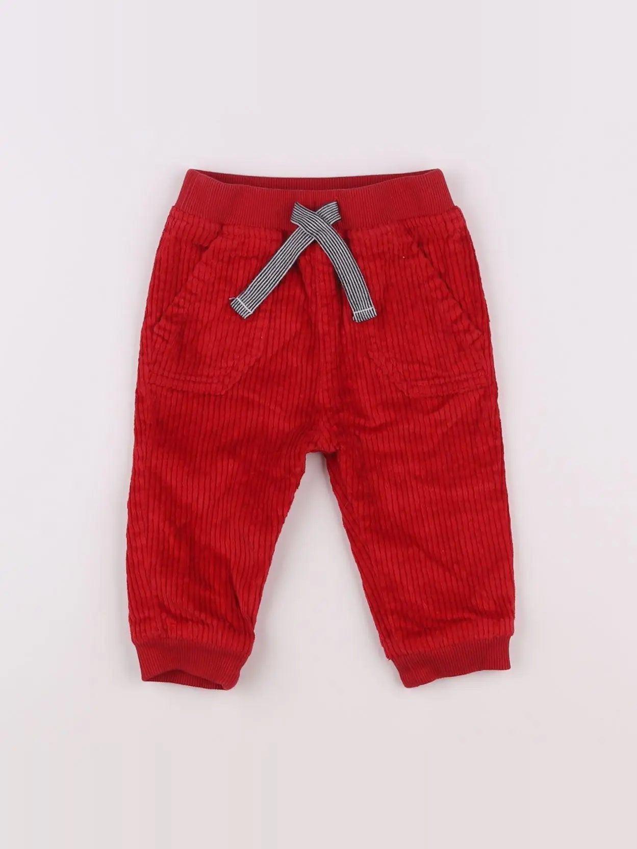 Petit Bateau - pantalon rouge - 6 mois