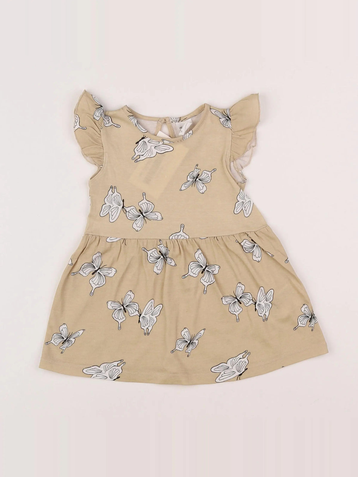 H&M - robe beige - 6 mois