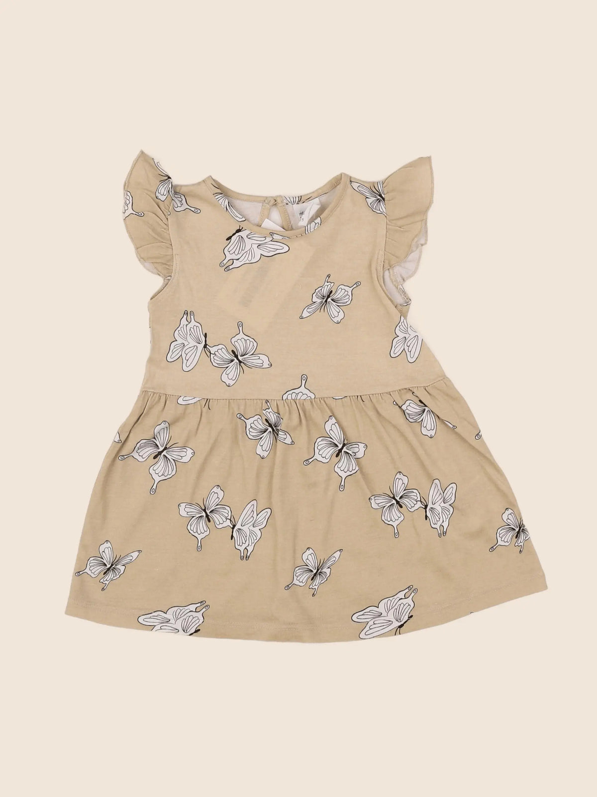 H&M - robe beige - 6 mois