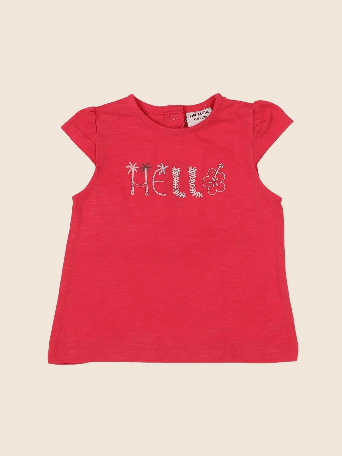 Tape à l'oeil - tee-shirt rose - 9 mois