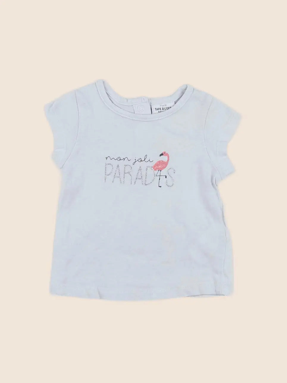 Tape à l'oeil - tee-shirt bleu - 3 mois