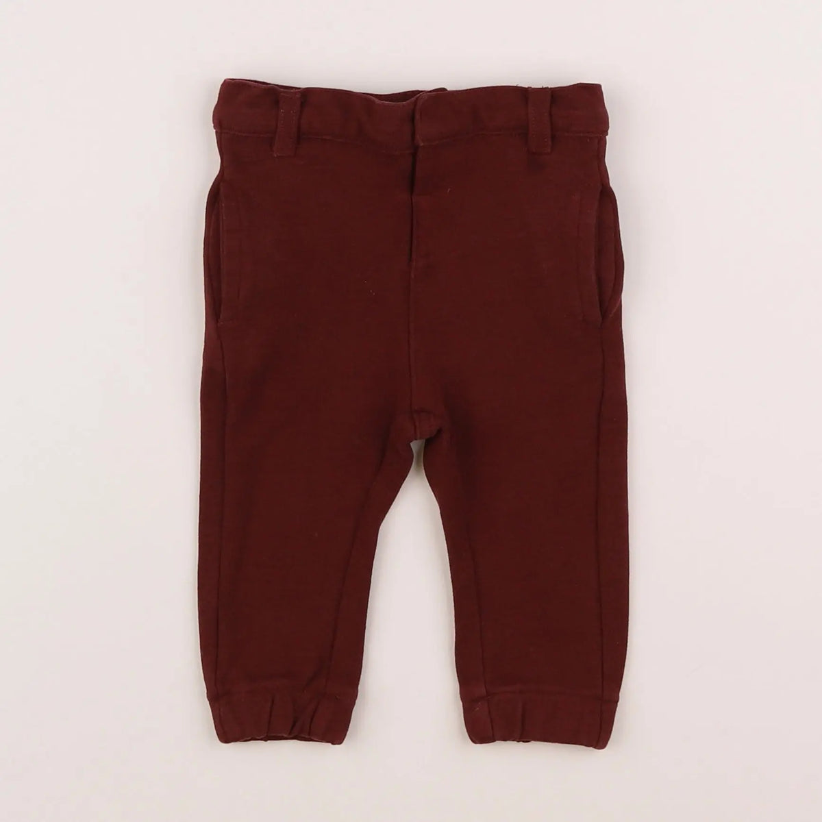 Vertbaudet - pantalon rouge - 6 mois