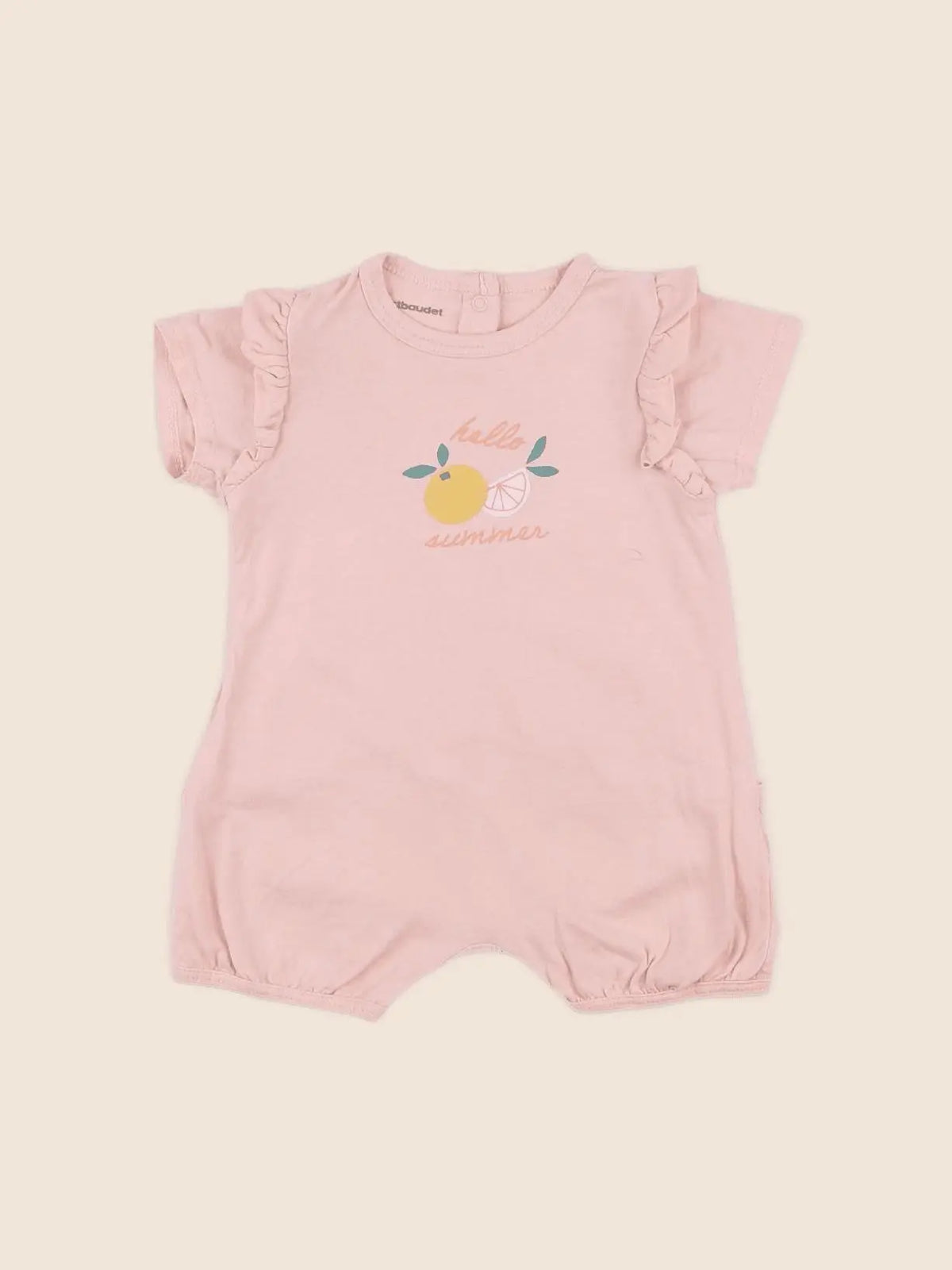 Vertbaudet - combinaison rose - 3 mois