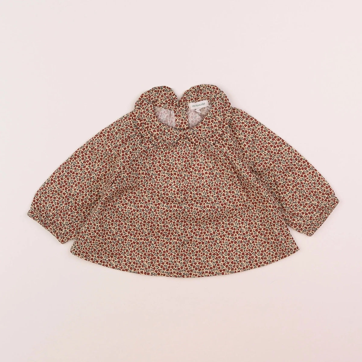Vertbaudet - blouse rouge - 6 mois