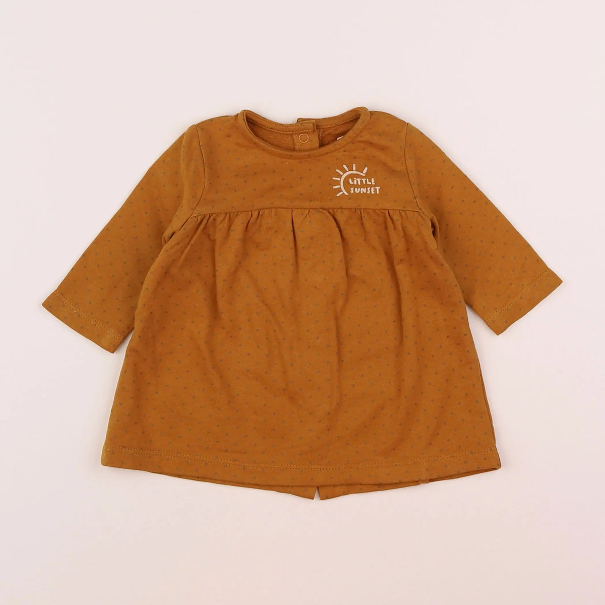 Vertbaudet - robe orange - 3 mois