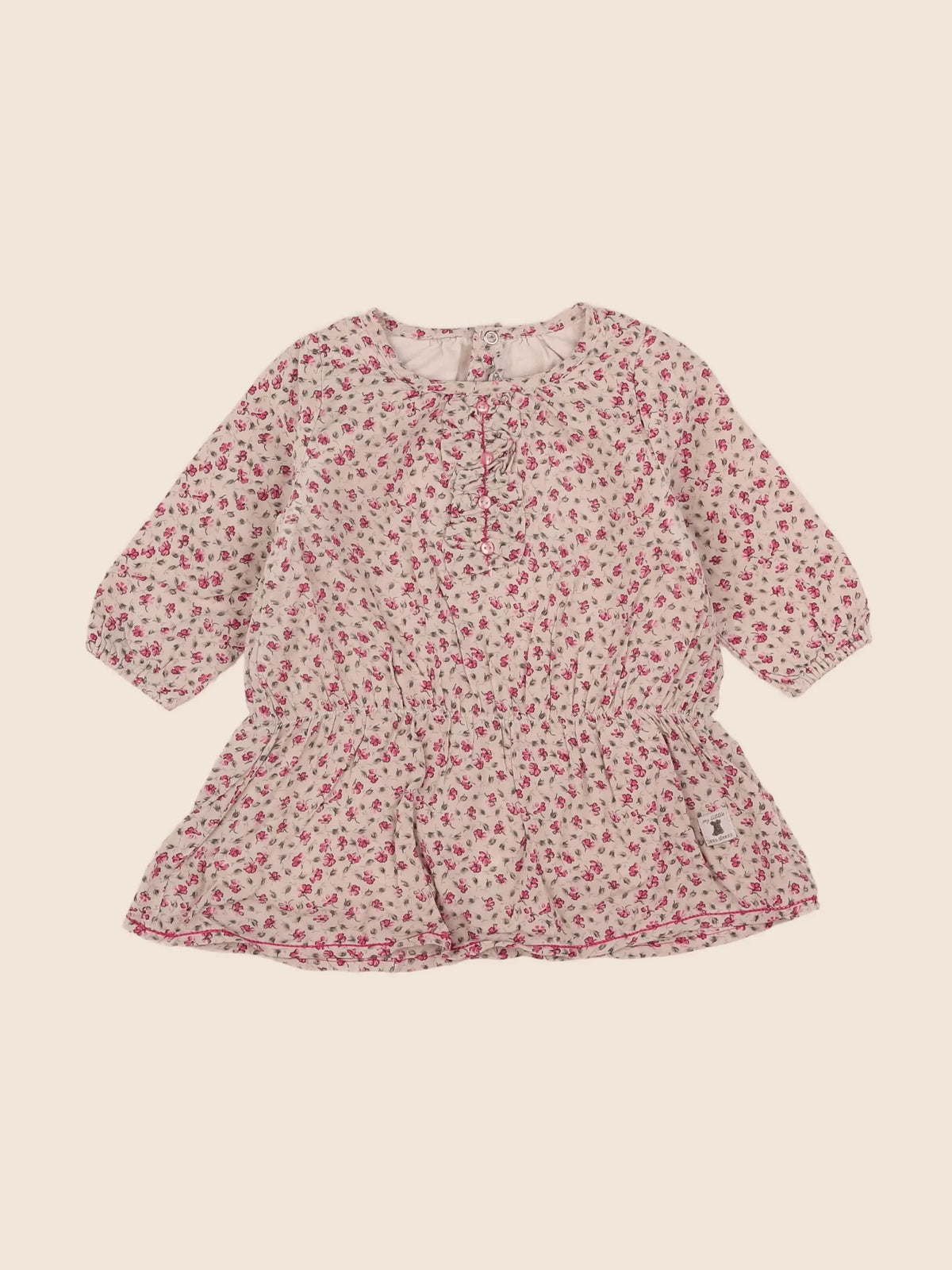 IKKS - robe beige, rose - 6 mois