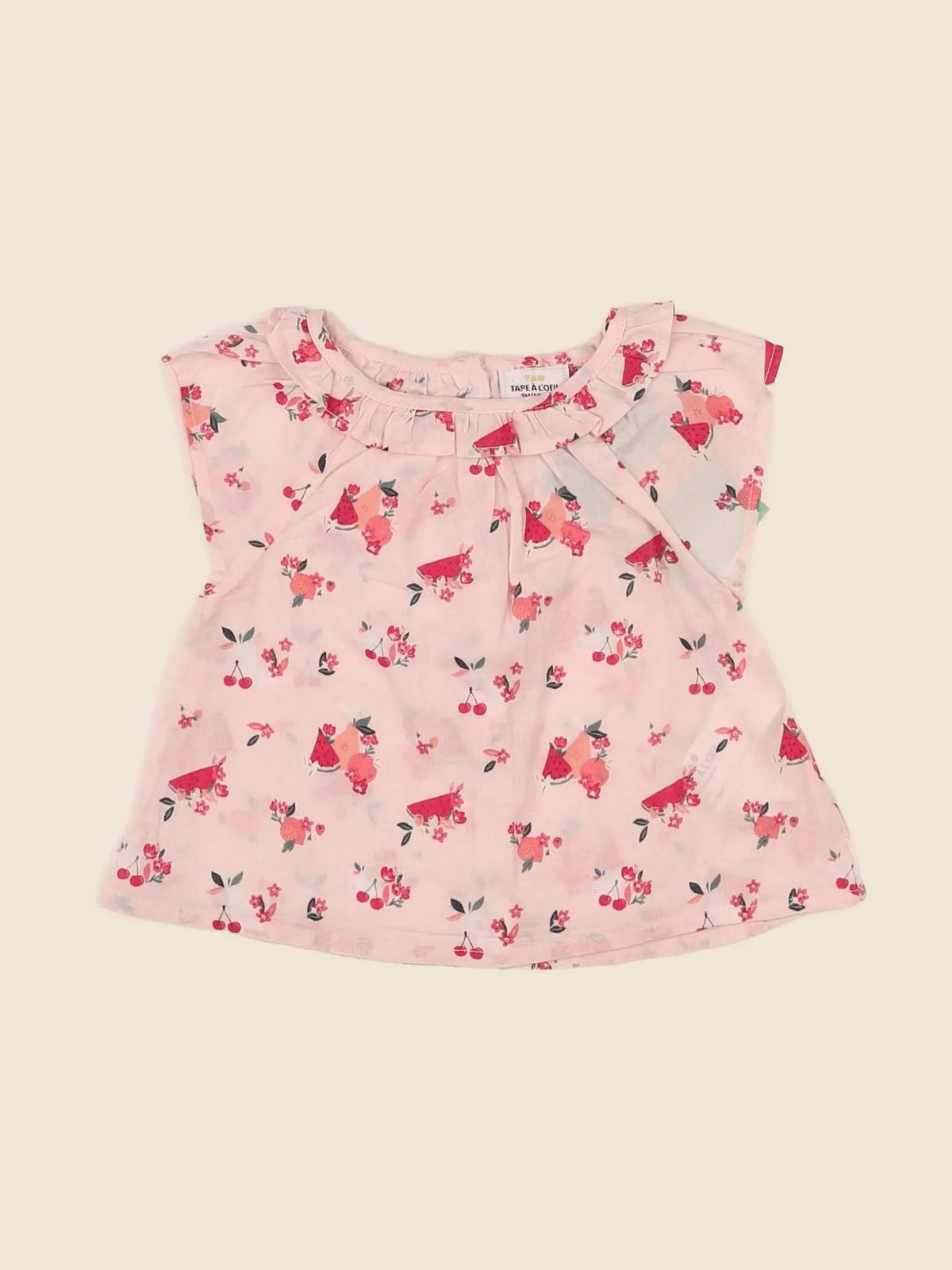 Tape à l'oeil - blouse rose - 3 mois