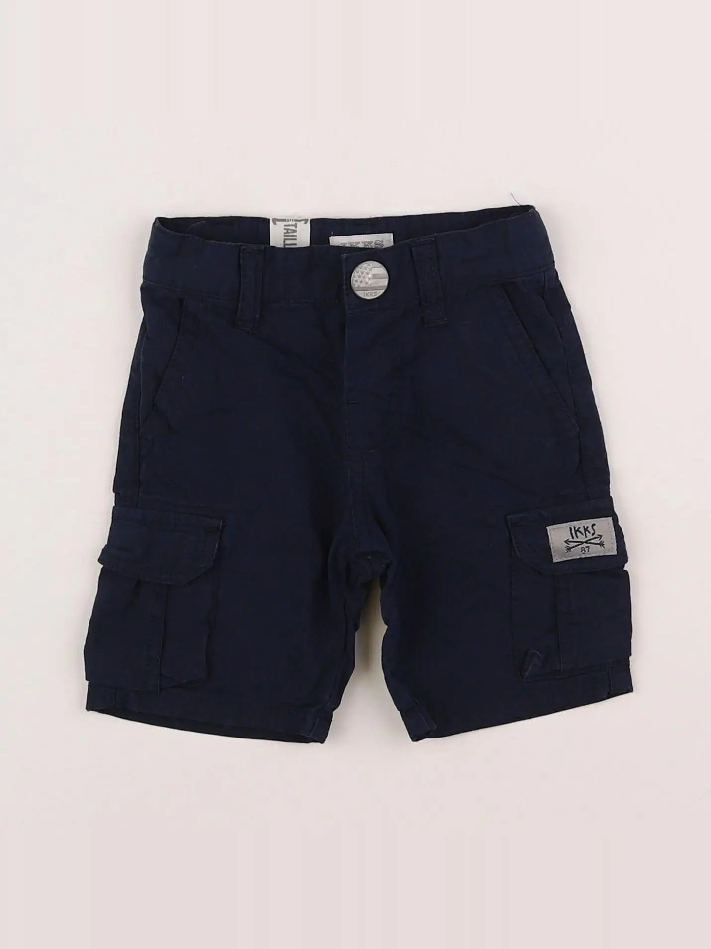 IKKS - short bleu - 6 mois