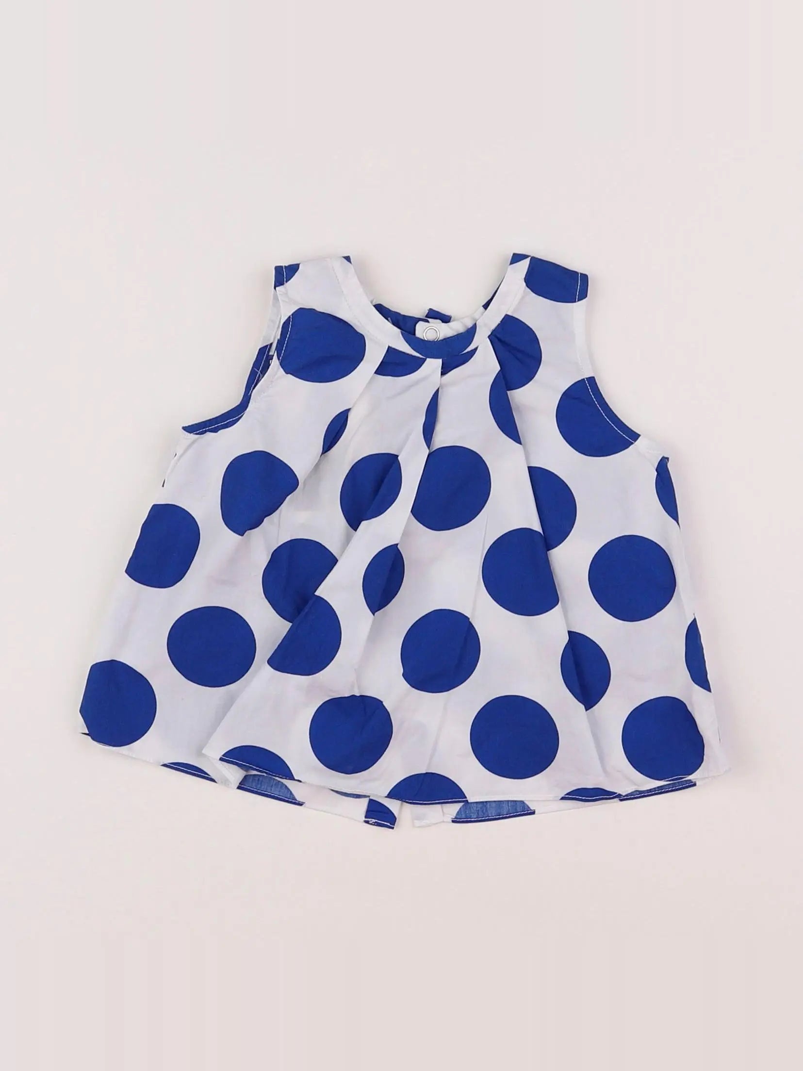 Jacadi - robe bleu, blanc - 6 mois