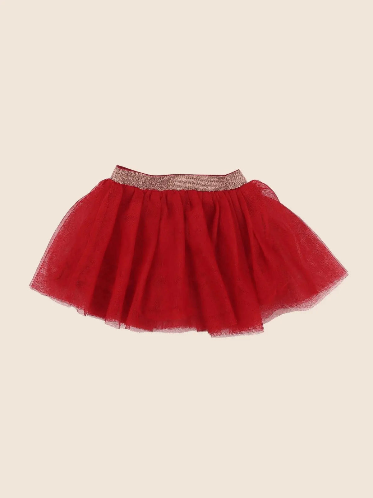 Vertbaudet - jupe rouge - 18 mois