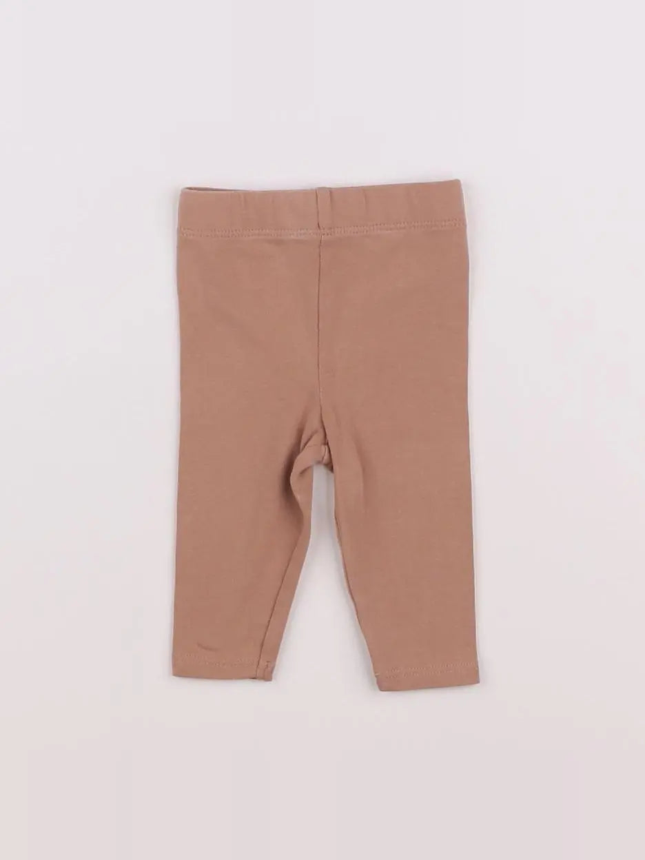 Vertbaudet - legging marron - 1 mois