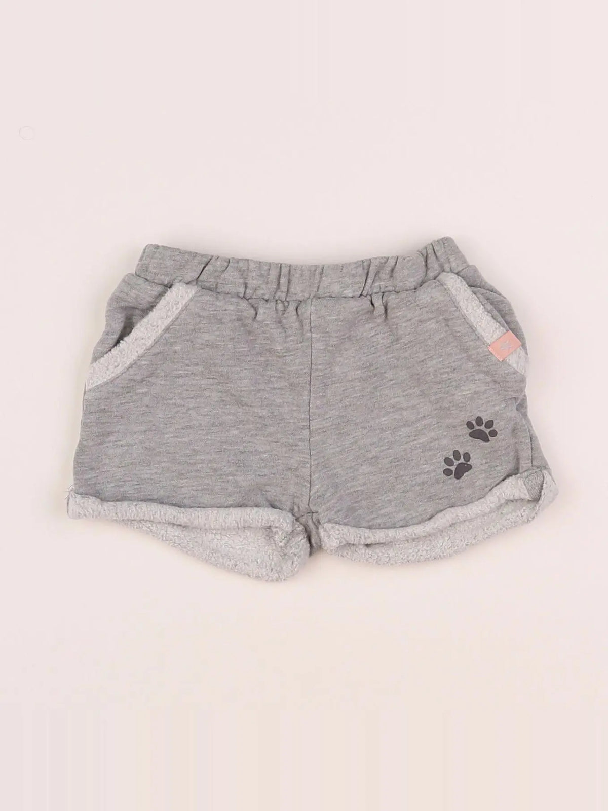 Vertbaudet - short gris - 12 mois