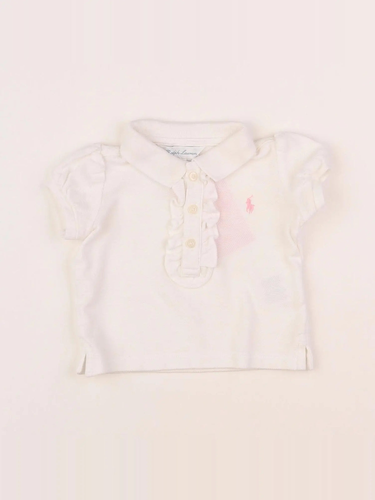 Ralph Lauren - polo blanc - 3 mois