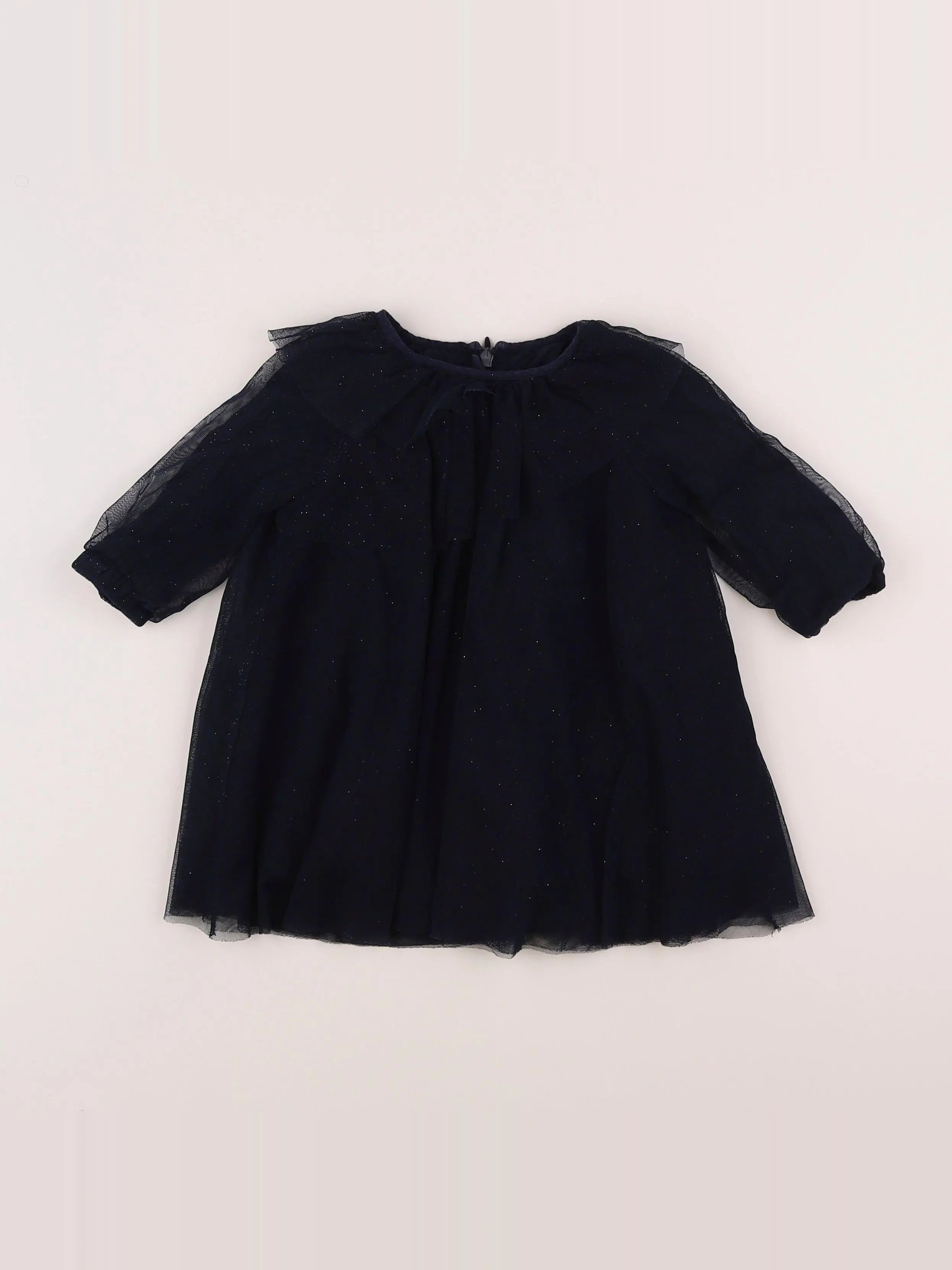 Vertbaudet - robe bleu - 12 mois