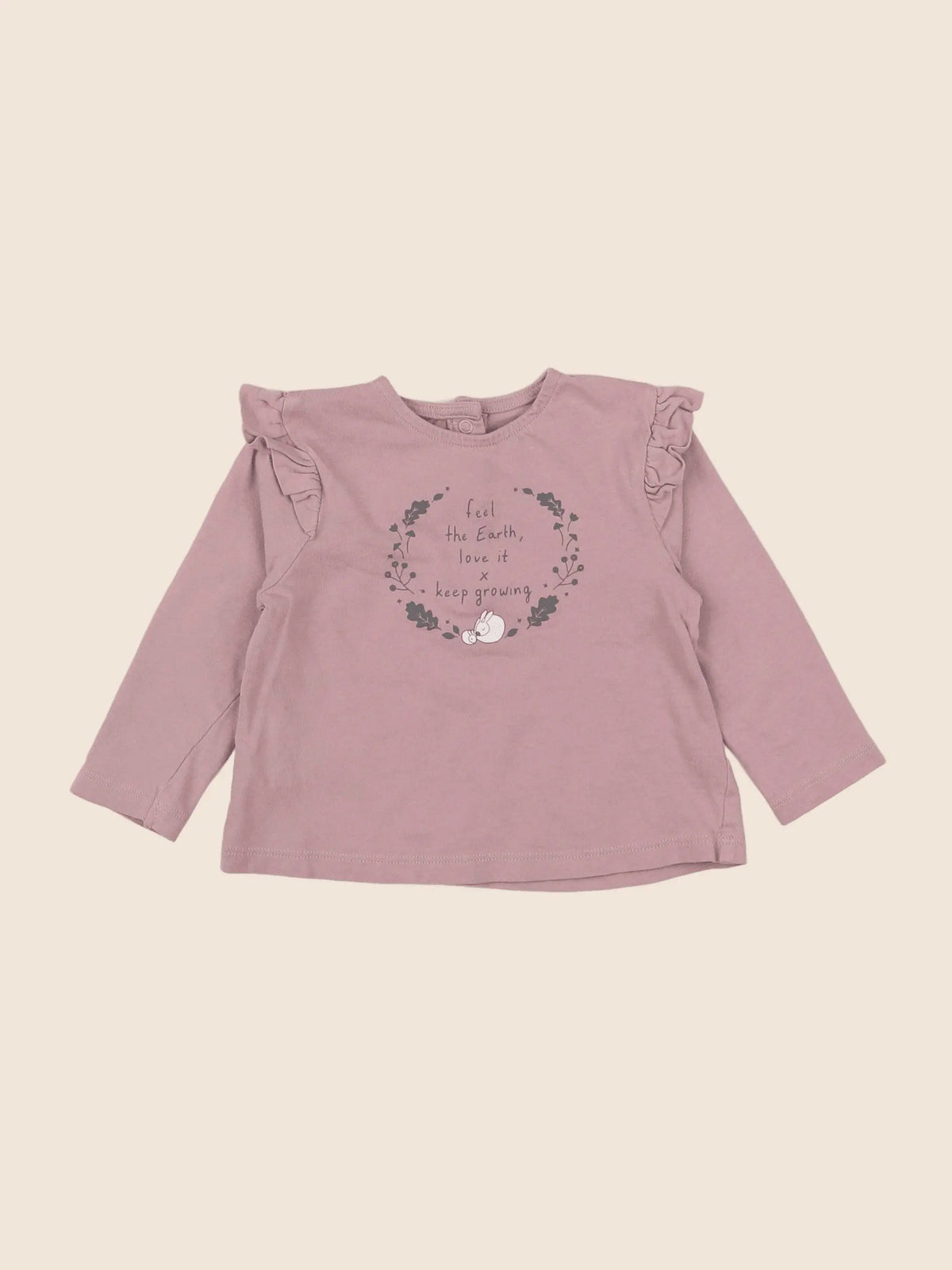 Vertbaudet - tee-shirt violet - 12 mois