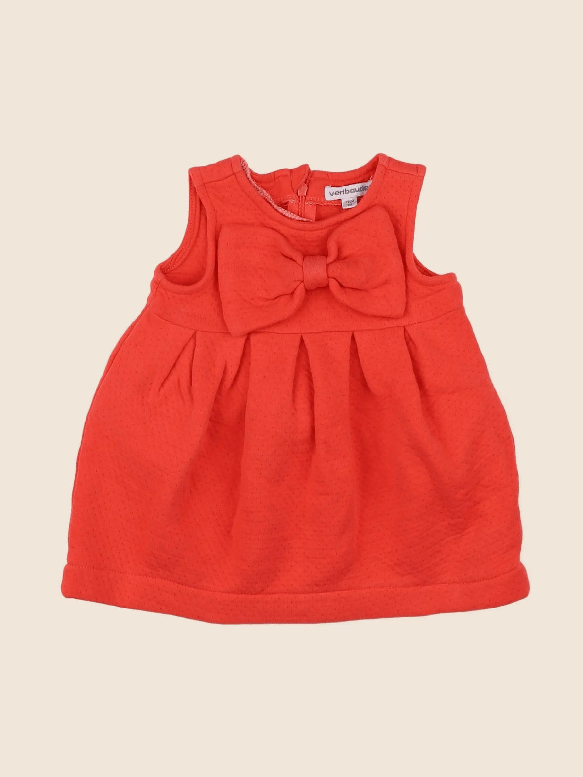 Vertbaudet - robe rouge - 9 mois
