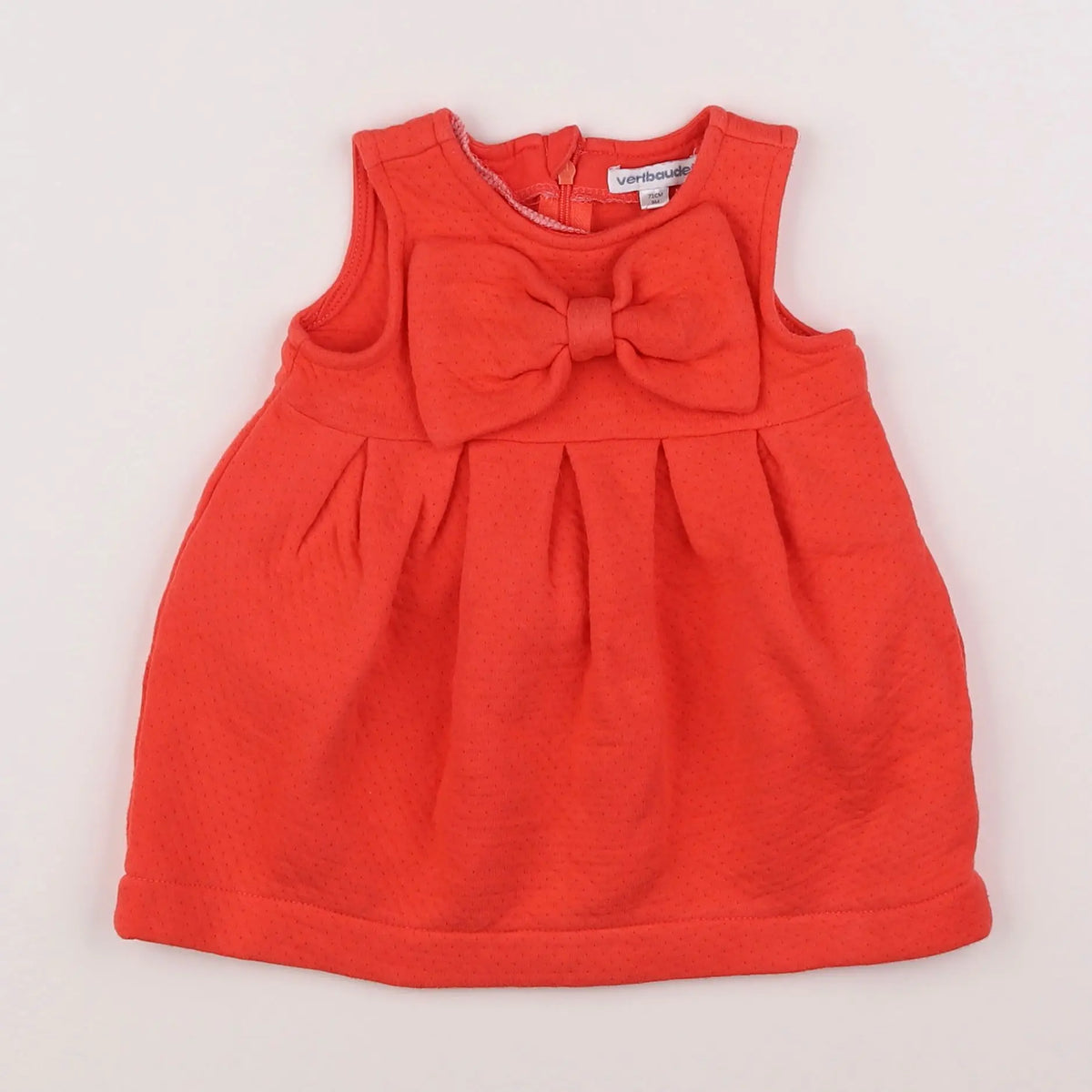 Vertbaudet - robe rouge - 9 mois
