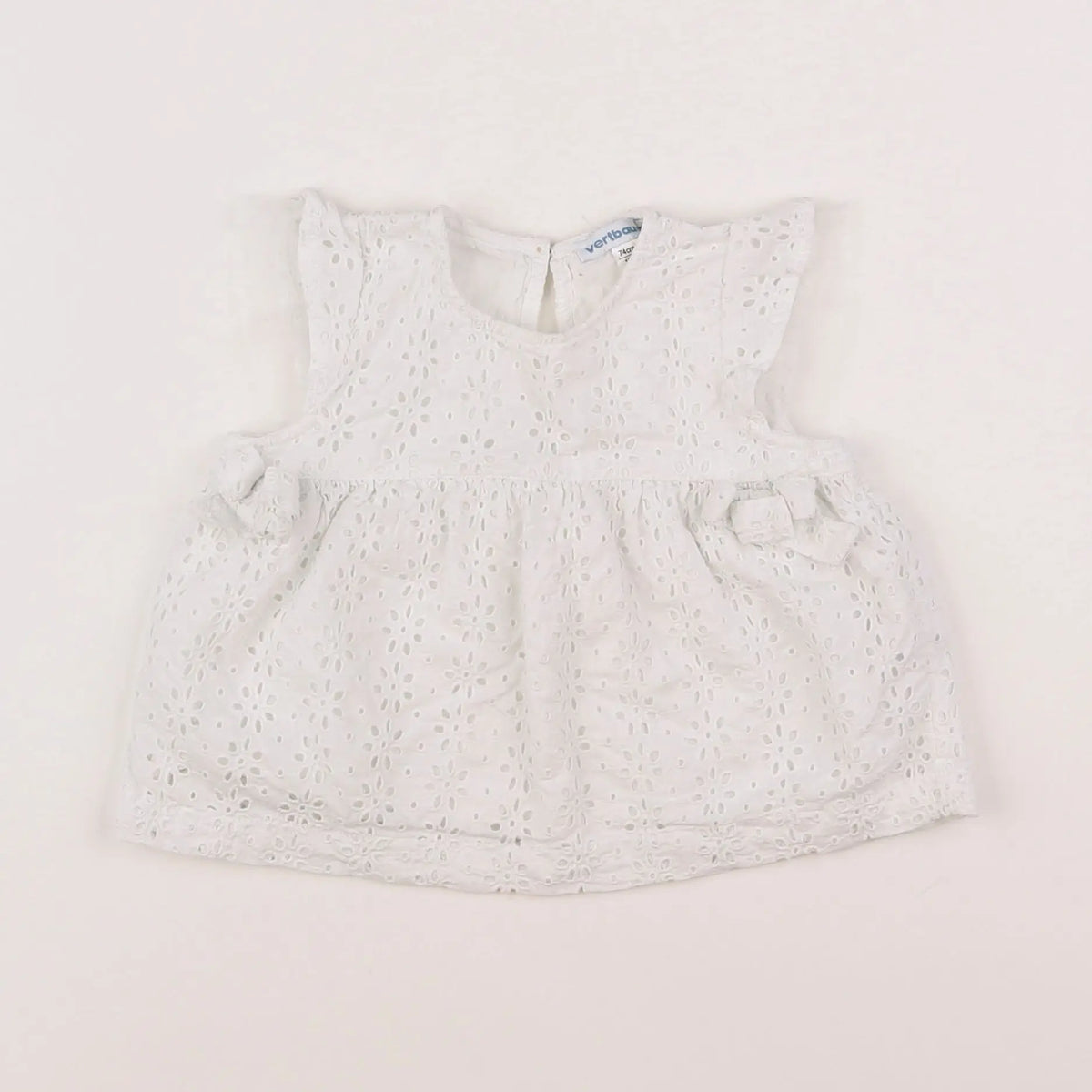 Vertbaudet - blouse blanc - 12 mois