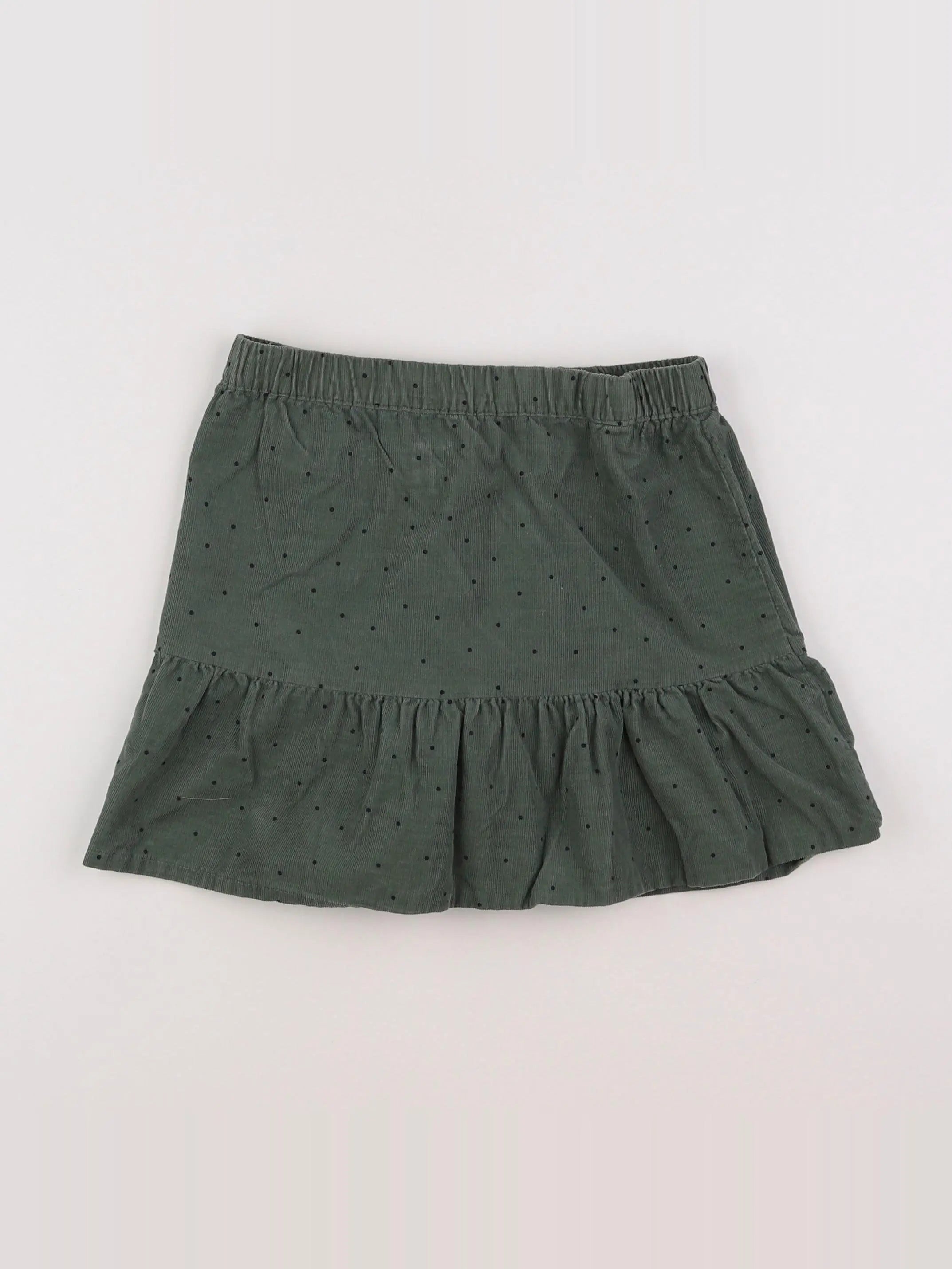 Vertbaudet - jupe vert, noir - 9 ans