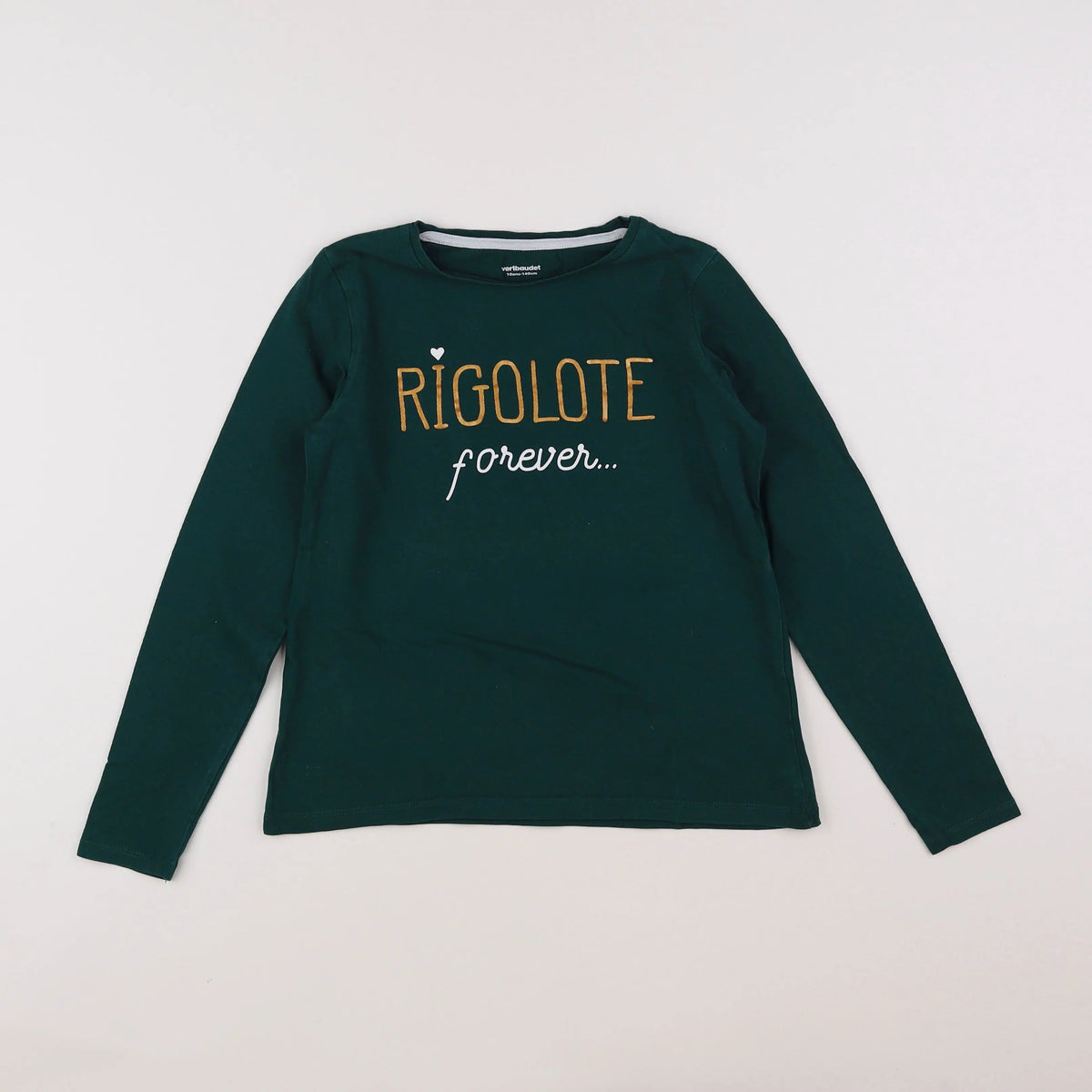 Vertbaudet - tee-shirt vert - 10 ans