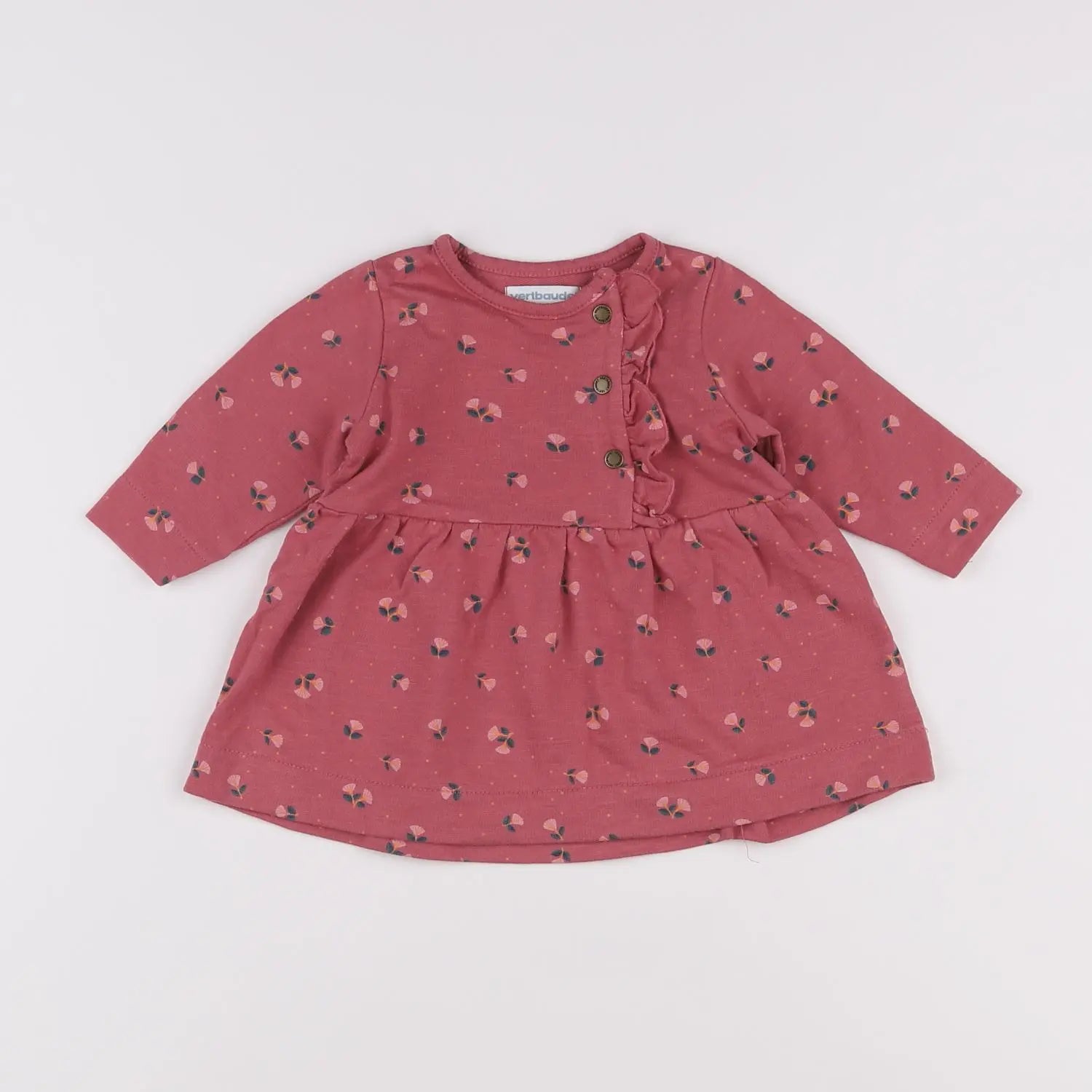 Vertbaudet - robe rose - 3 mois
