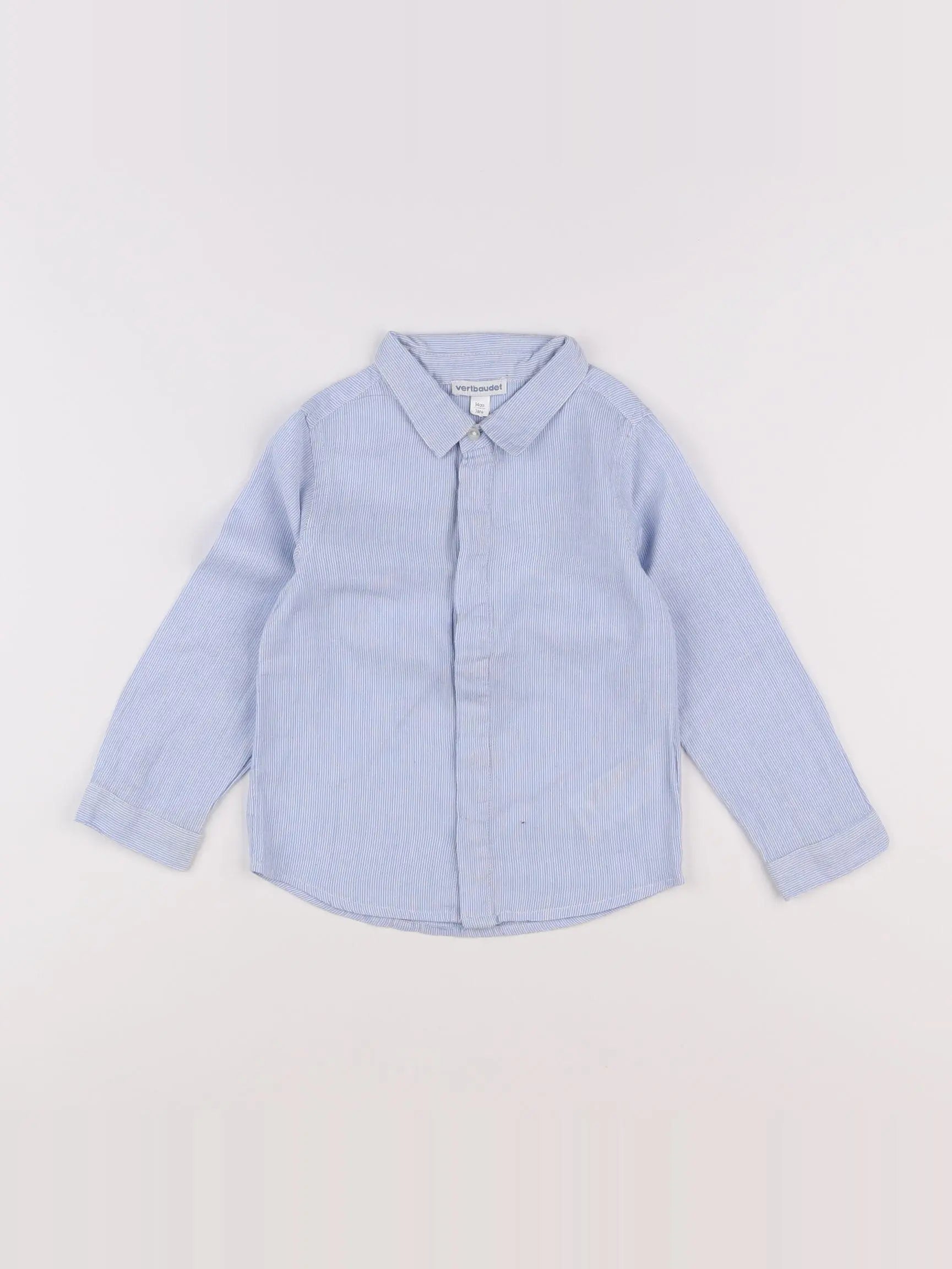 Vertbaudet - chemise bleu - 3 ans