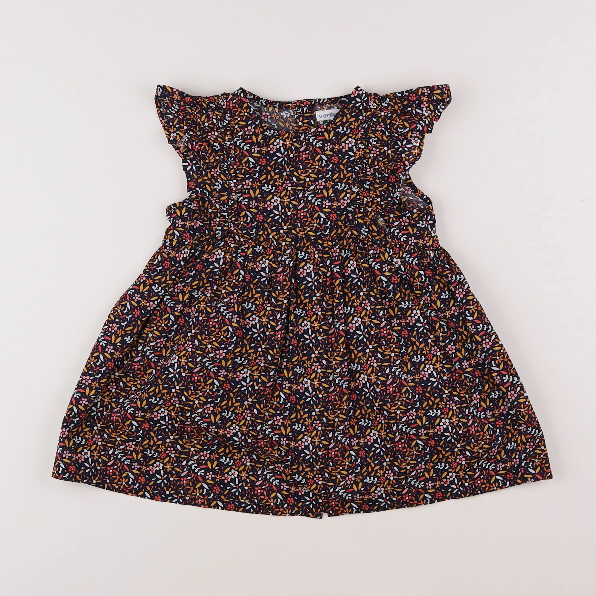 Vertbaudet - robe multicolore - 2 ans