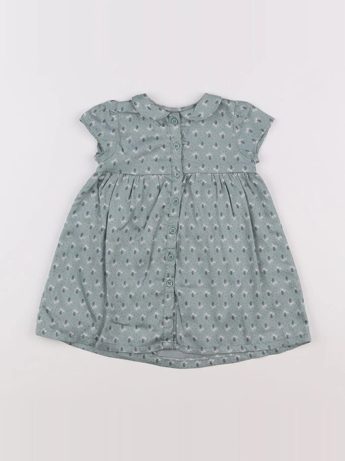 Boutchou - robe vert - 6 mois