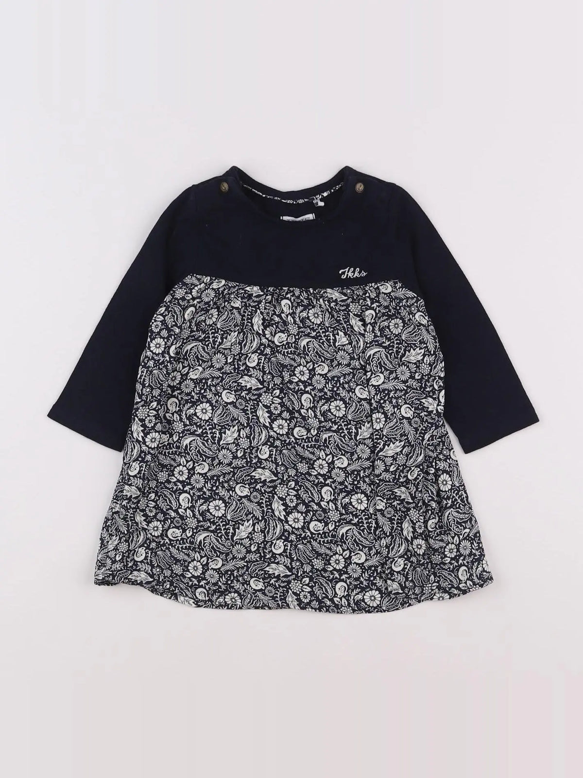 IKKS - robe bleu - 12 mois