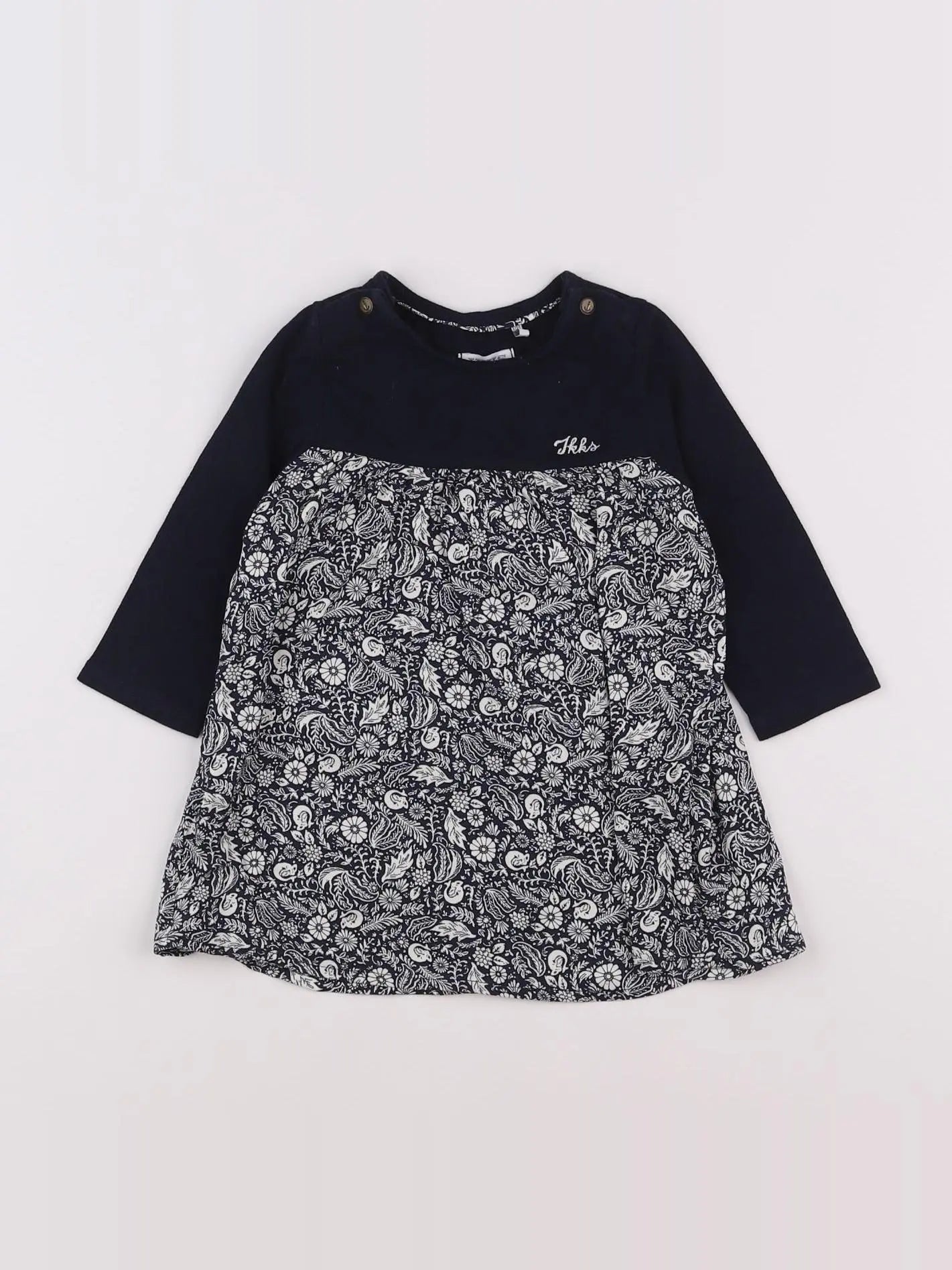 IKKS - robe bleu - 12 mois