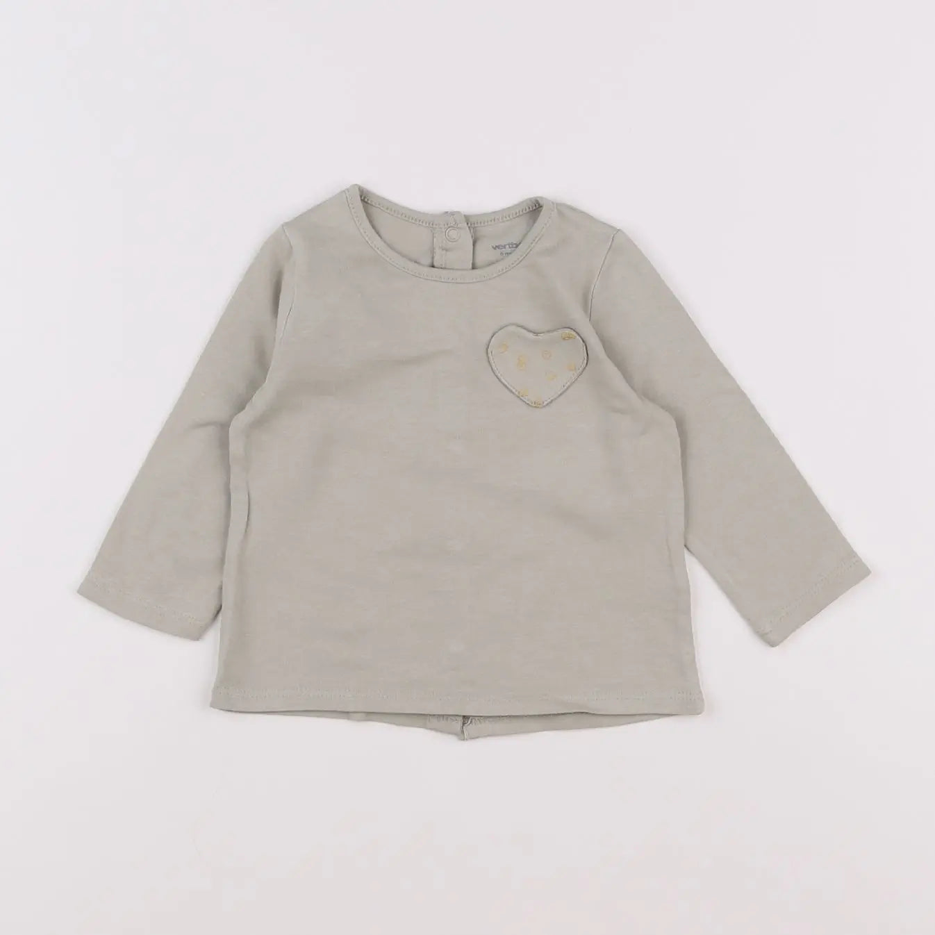 Vertbaudet - tee-shirt vert - 6 mois