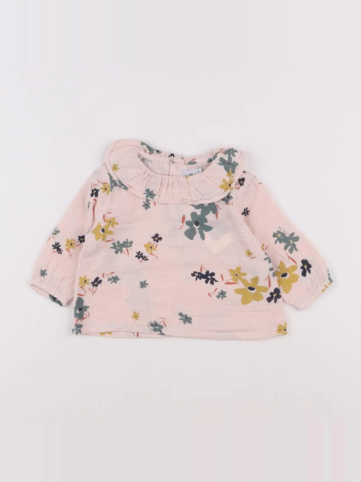 Petit Bateau - blouse rose - 6 mois