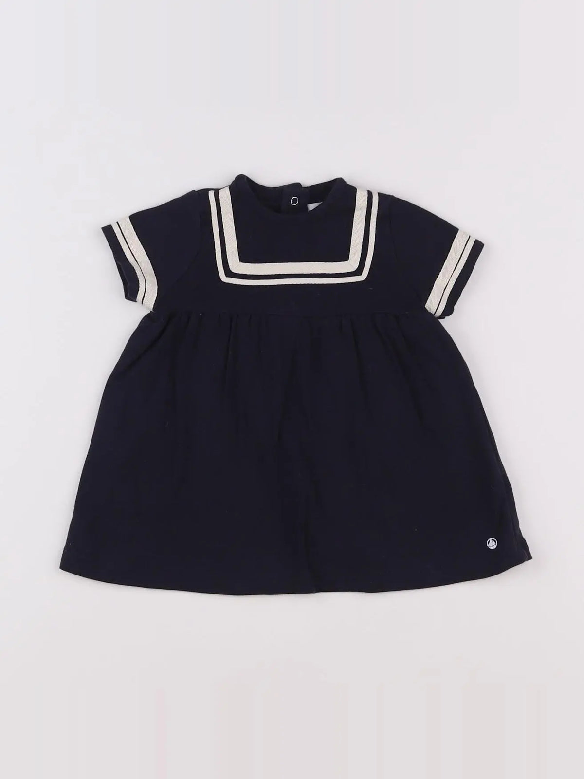Petit Bateau - robe bleu - 6 mois