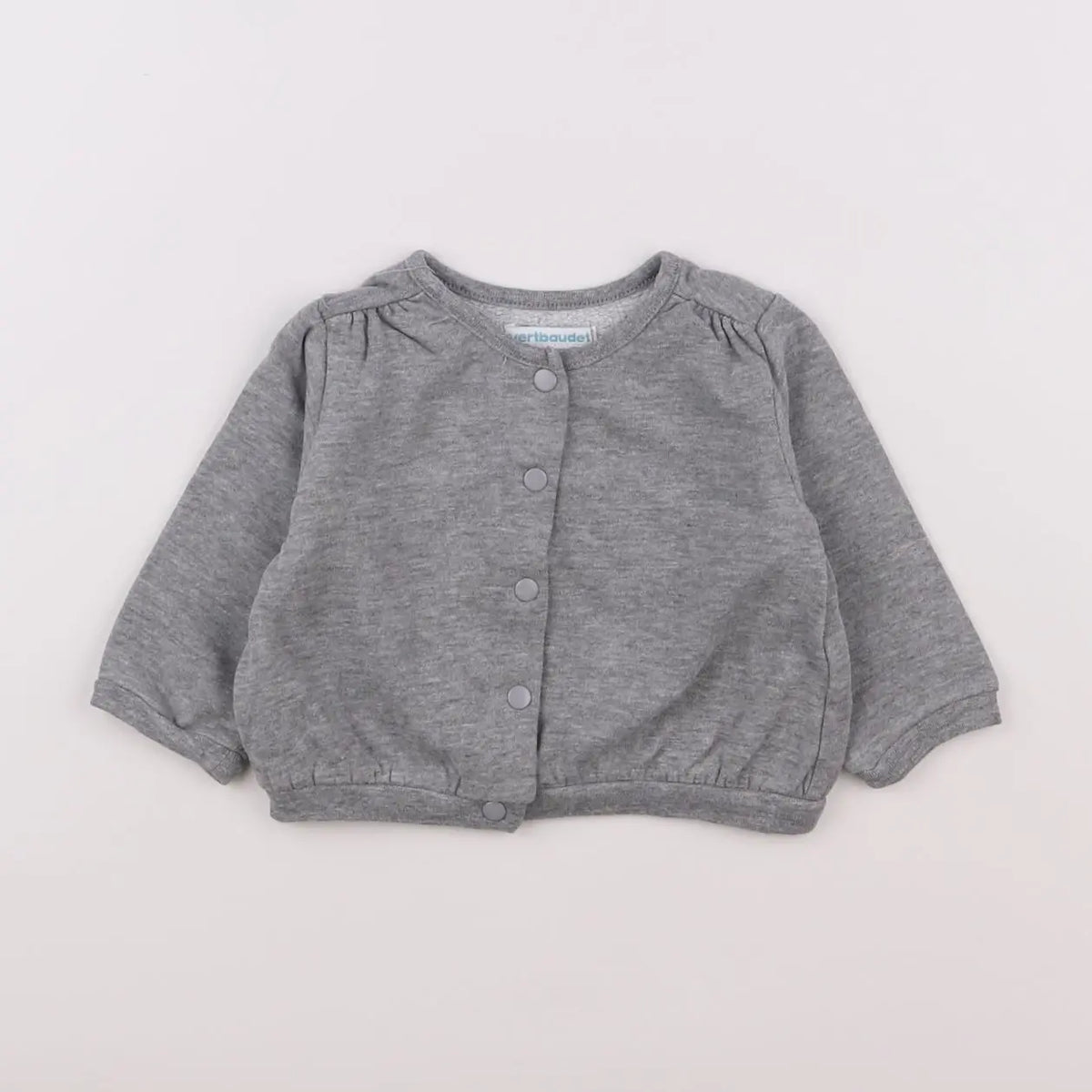 Vertbaudet - sweat gris - 6 mois