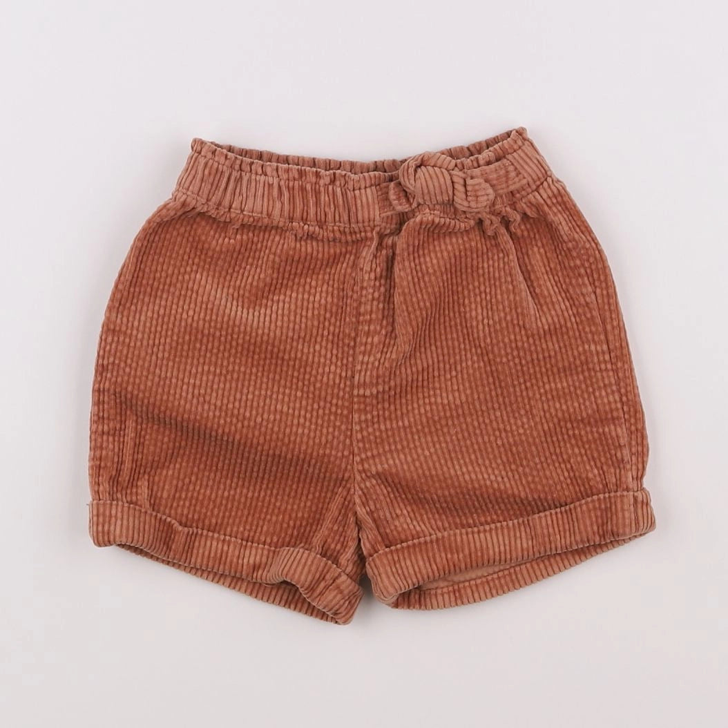 Vertbaudet - short marron - 18 mois