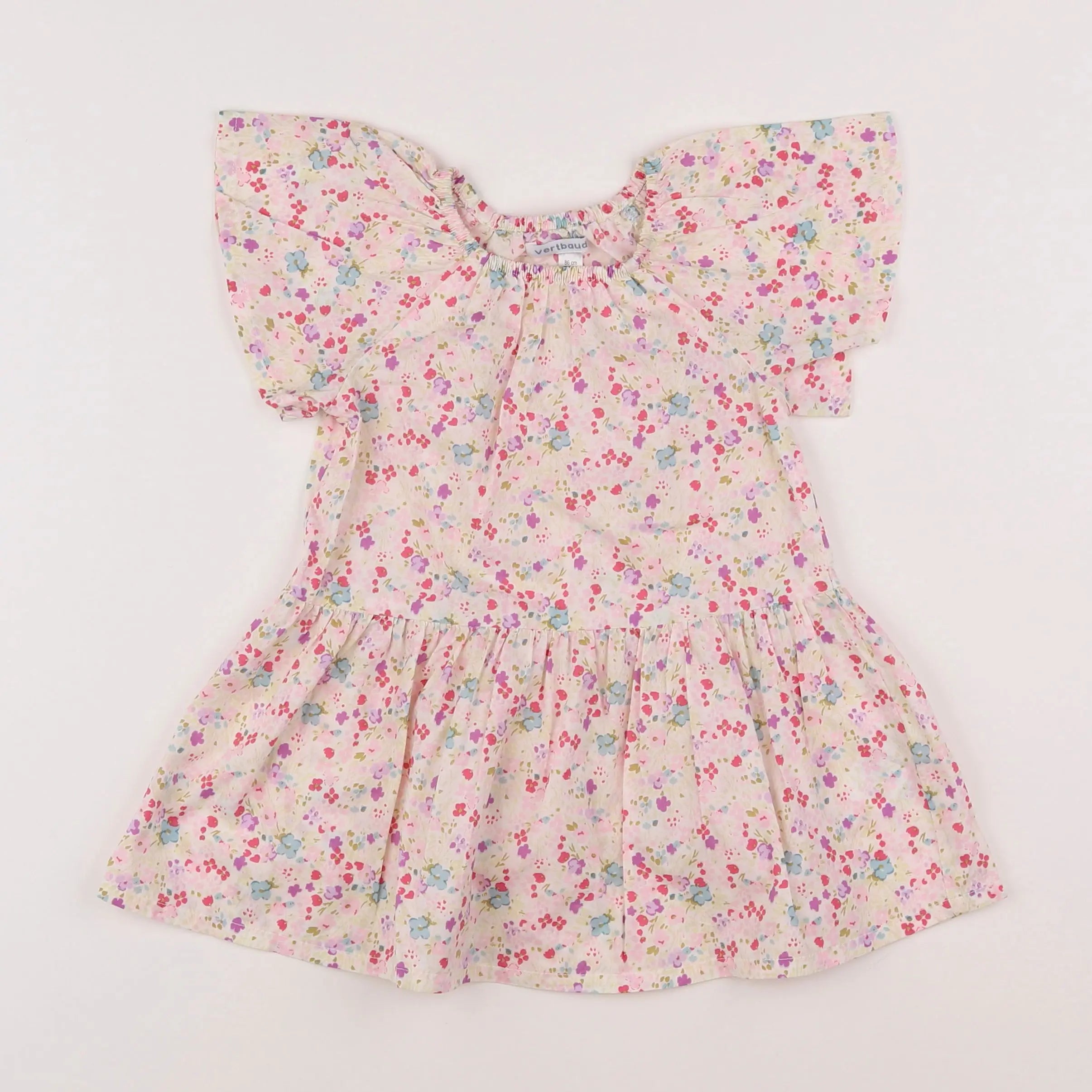 Vertbaudet - robe beige - 2 ans