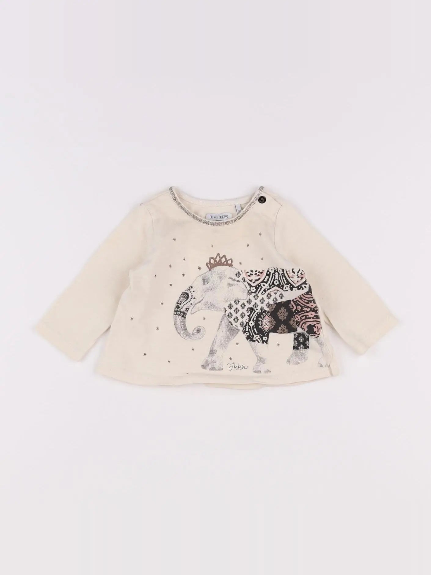 IKKS - tee-shirt beige - 6 mois