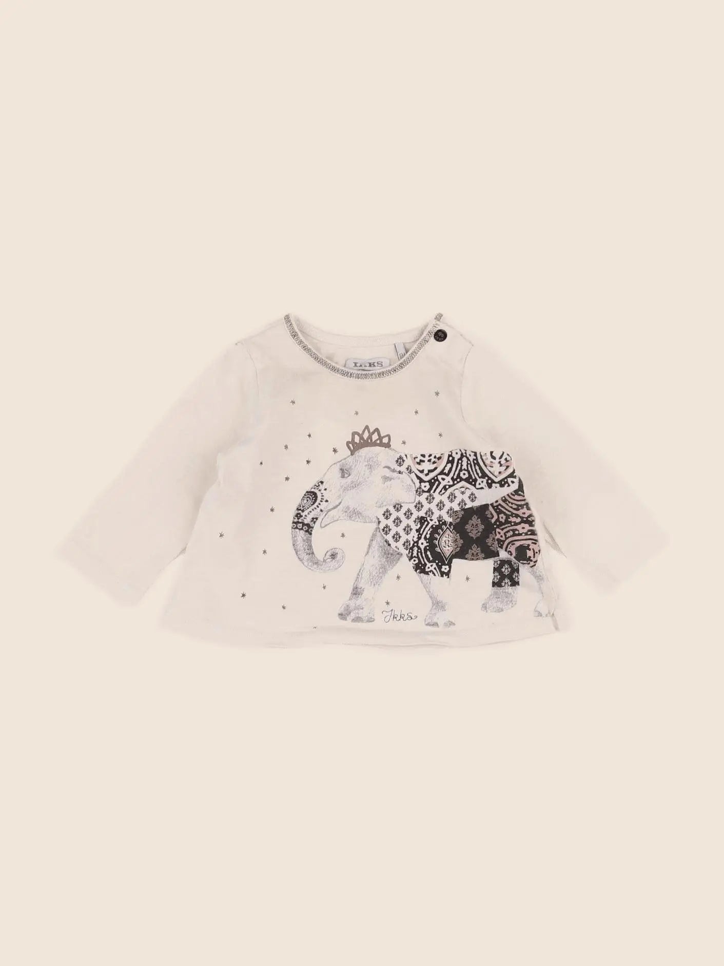 IKKS - tee-shirt beige - 6 mois