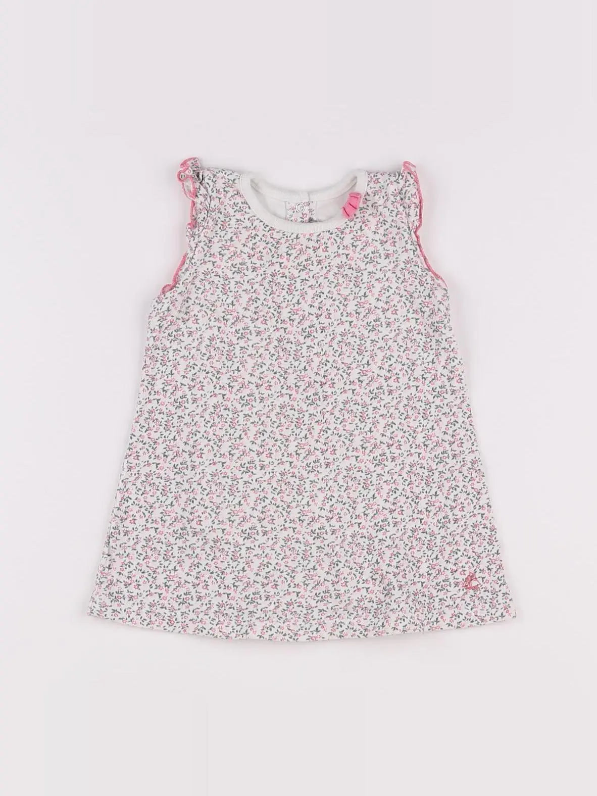 Petit Bateau - body robe coton rose - 6 mois