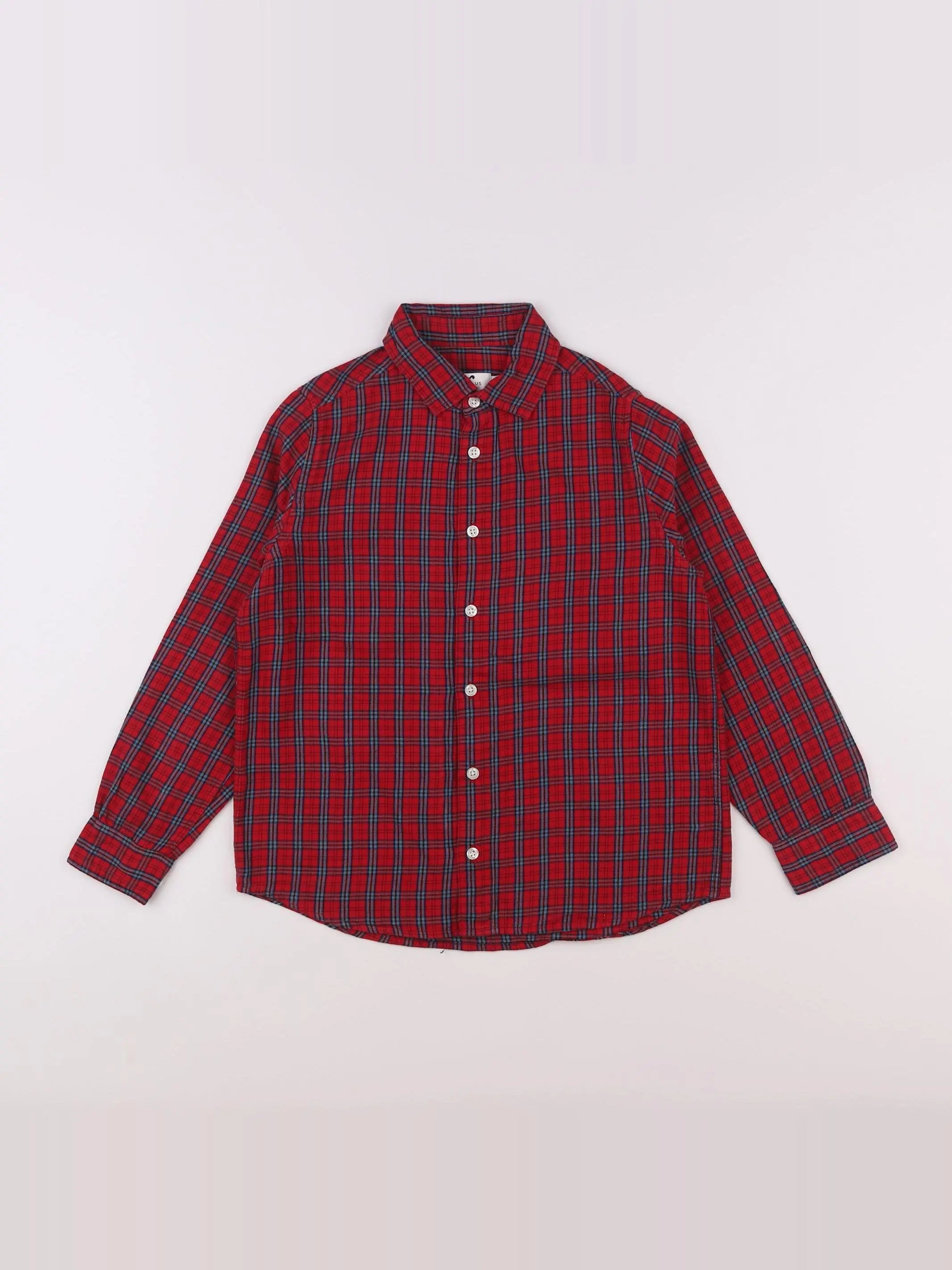 Cyrillus - chemise rouge - 10 ans