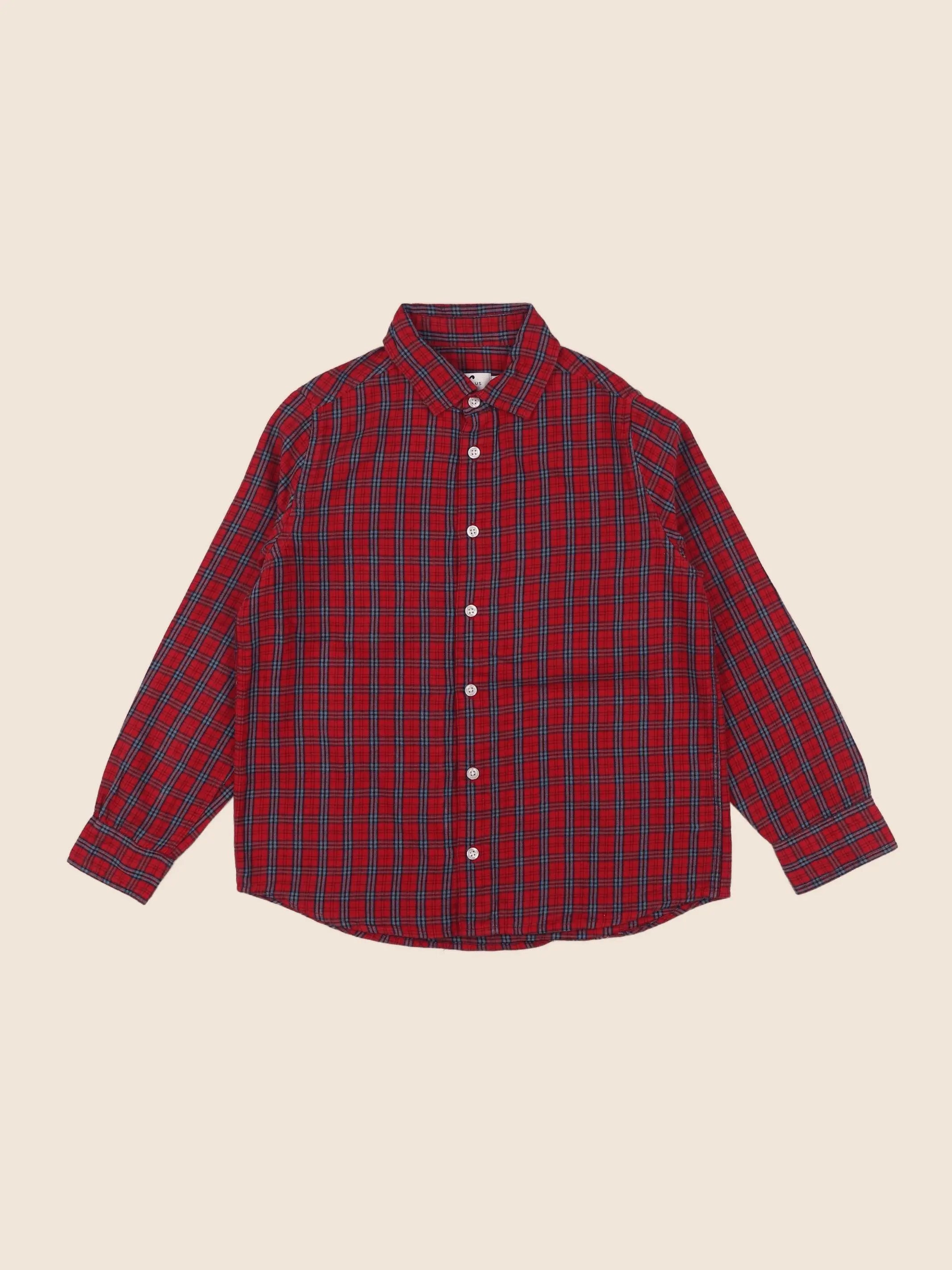 Cyrillus - chemise rouge - 10 ans