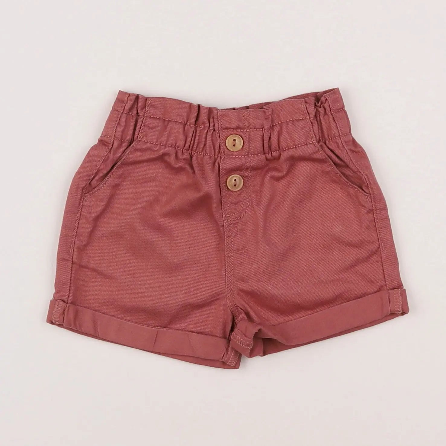 Vertbaudet - short rose - 12 mois